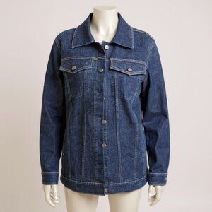 Revolve + Susana Monaco Oversized Denim Jacket Button Up Jacket Medium